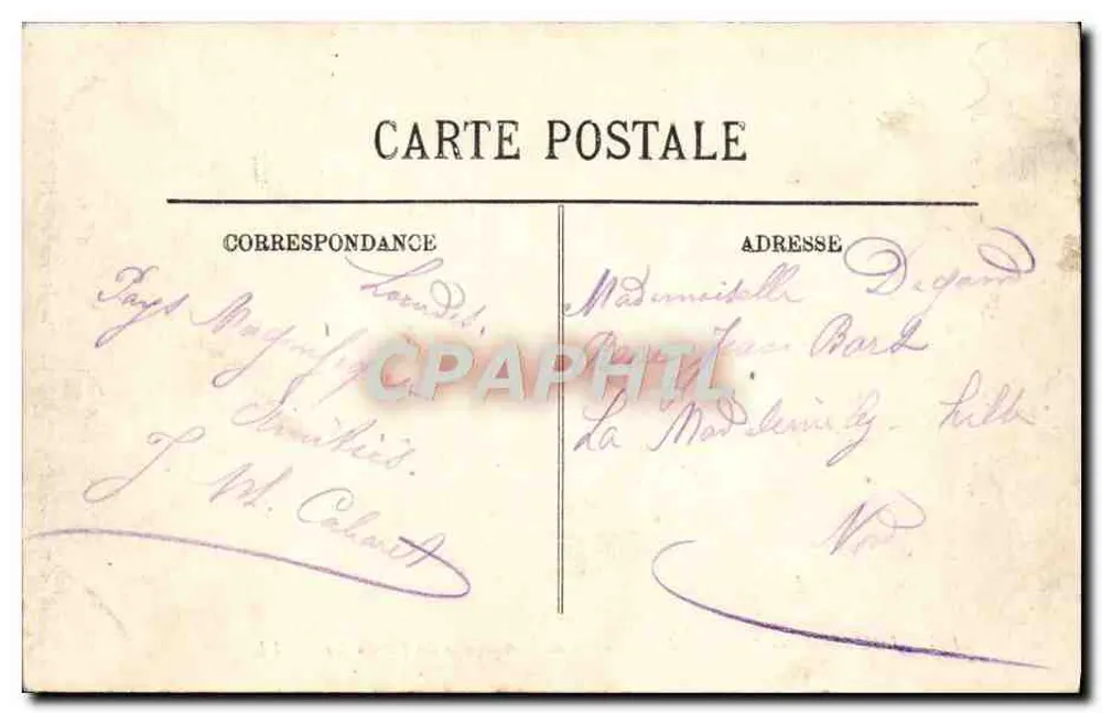Lourdes — Ansicht der Argelès-Tal aus der Seilbahn des Pic du Jer — LL. — Nr. 156 - Rückseite