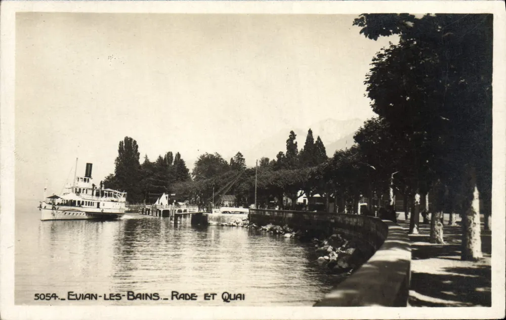 Evian-les-Bains — Rade e Quai — n° 5054 - Frente