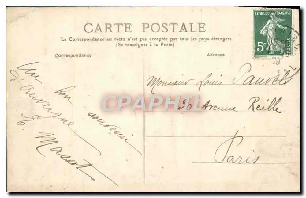 Tal der Mandailles, Brücke von Ladouze über die Jordanne — Auvergne — Verlag Cantal Nr. 834 - Rückseite