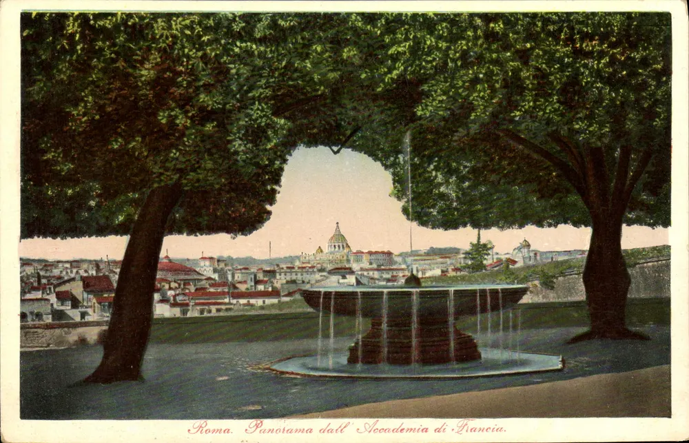 Roma. Panorama da Academia da França — A. Annessi, n° 5413 - Frente