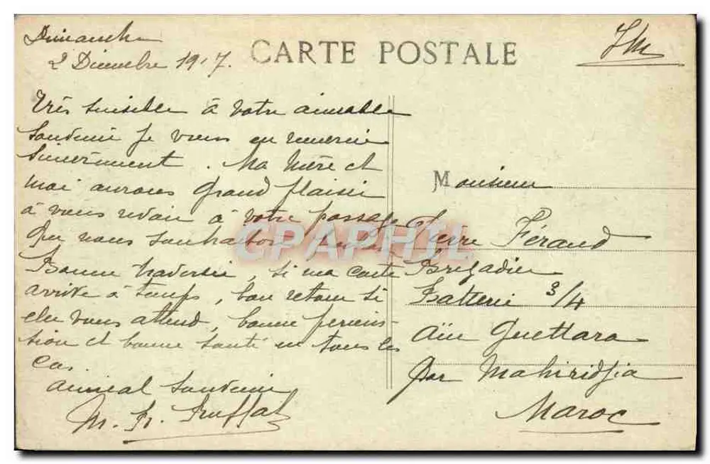 Marseille — Ein Eckchen des Alten Hafens — E L. Nr. 130 - Rückseite