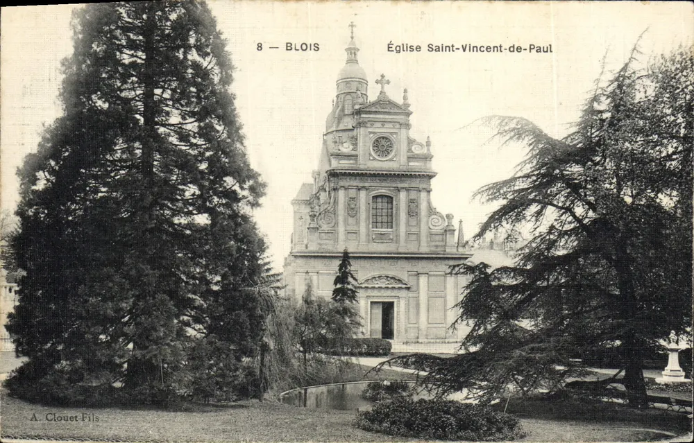Kirche Saint-Vincent-de-Paul — Blois — A. Clouet Fils, n°8 - Vorderseite