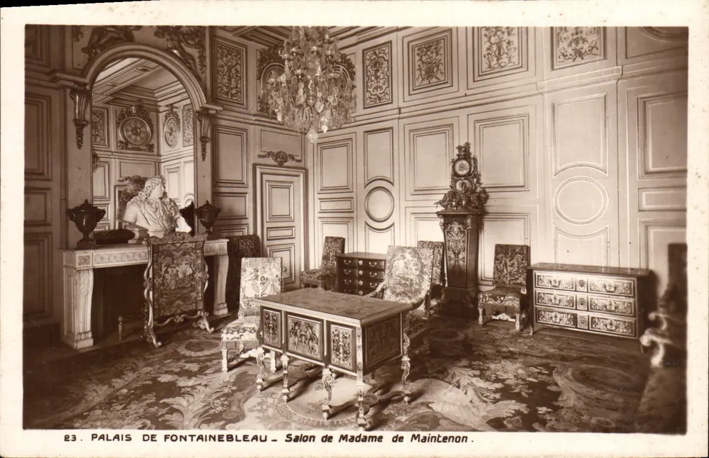 Schloss Fontainebleau — Salon der Madame de Maintenon — Édition Musées Nationaux, n°23 - Vorderseite