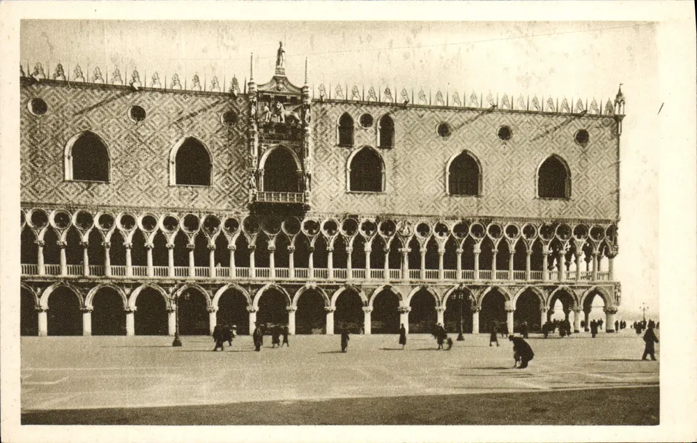Venetië — Palazzo Ducale — Gevel - Voorkant