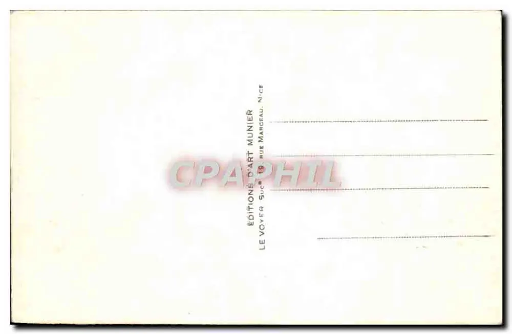 Nice - Le Quai des États-Unis und der Mont Boron — Munier, n° 307 - Rückseite