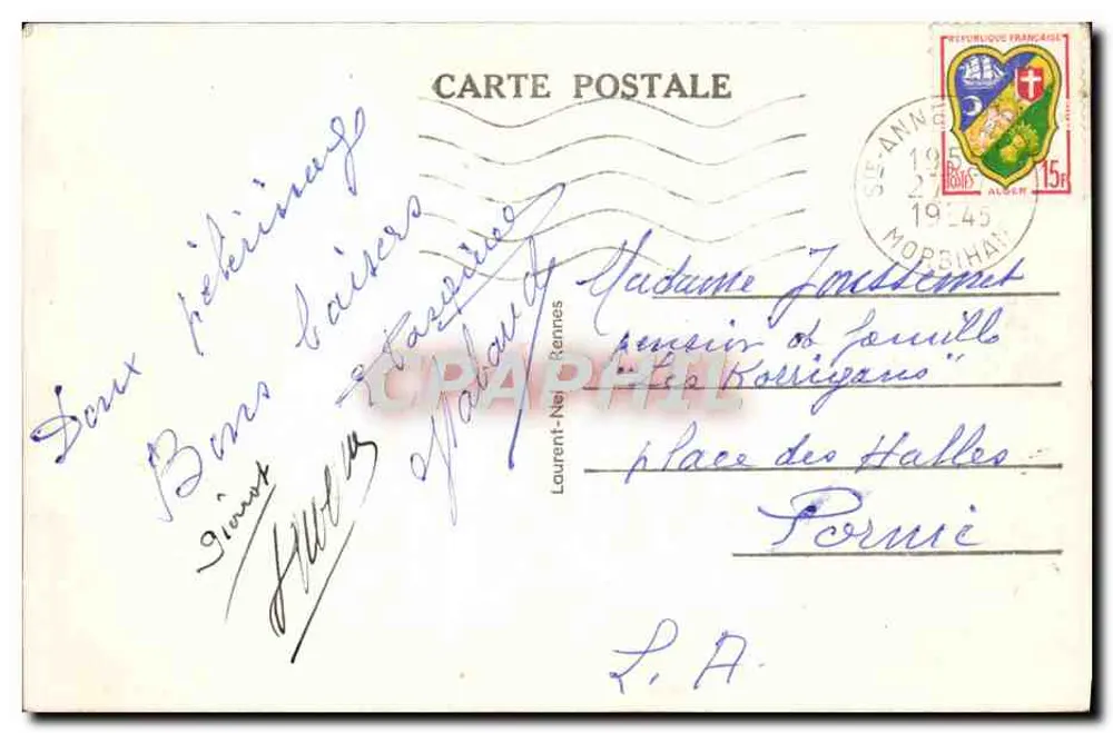 Sainte-Anne-d'Auray — Messe à la Scala Sancta — éditeur Rennes 135 - Verso