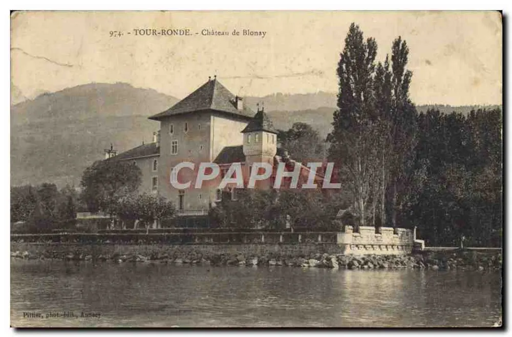 TOUR-RONDE — Château de Blonay — Pittier, phot.-édiL., Annay - Recto