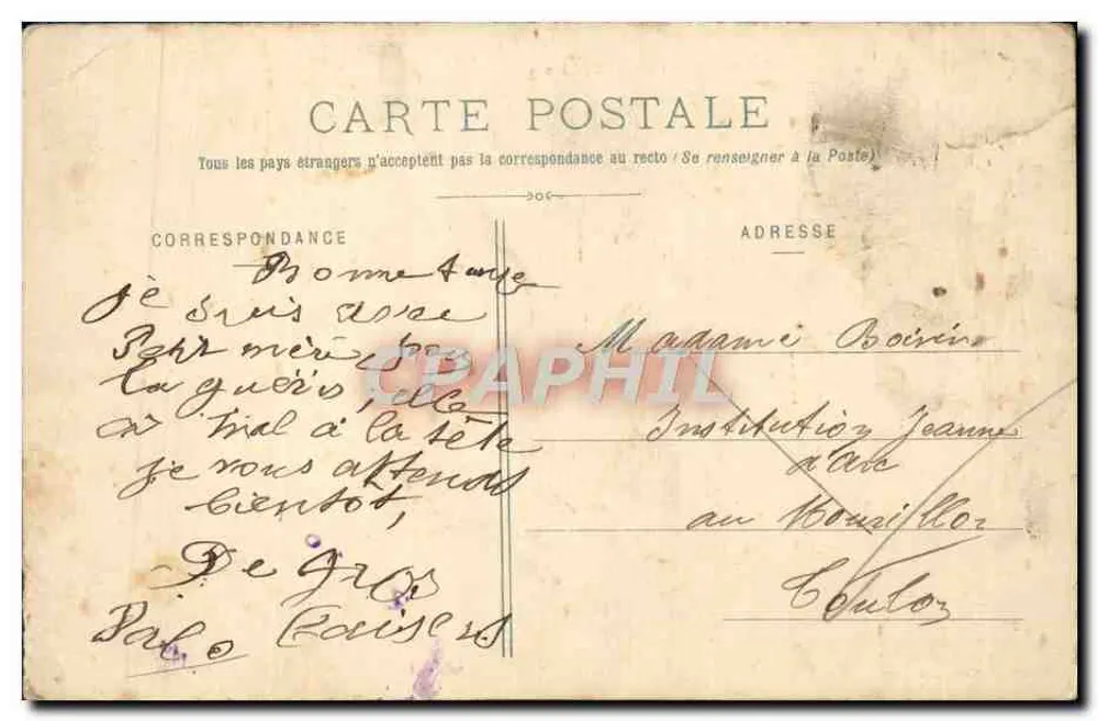 TOUR-RONDE — Château de Blonay — Pittier, phot.-édiL., Annay - Verso