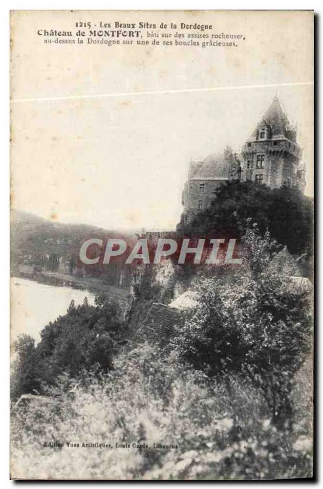 मॉंटफोर्ट के किला — डॉर्डोन्ने के सुंदर दृश्य — आर्टिस्टिक व्यूज़, लुई गोर्डेस, लिबौर्ना - आगे