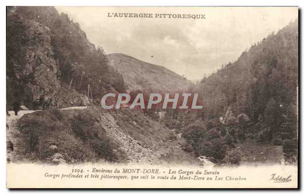 As Gorges do Surain — Arredores do Mont-Dore — Idéalo, n° 3294 - Frente