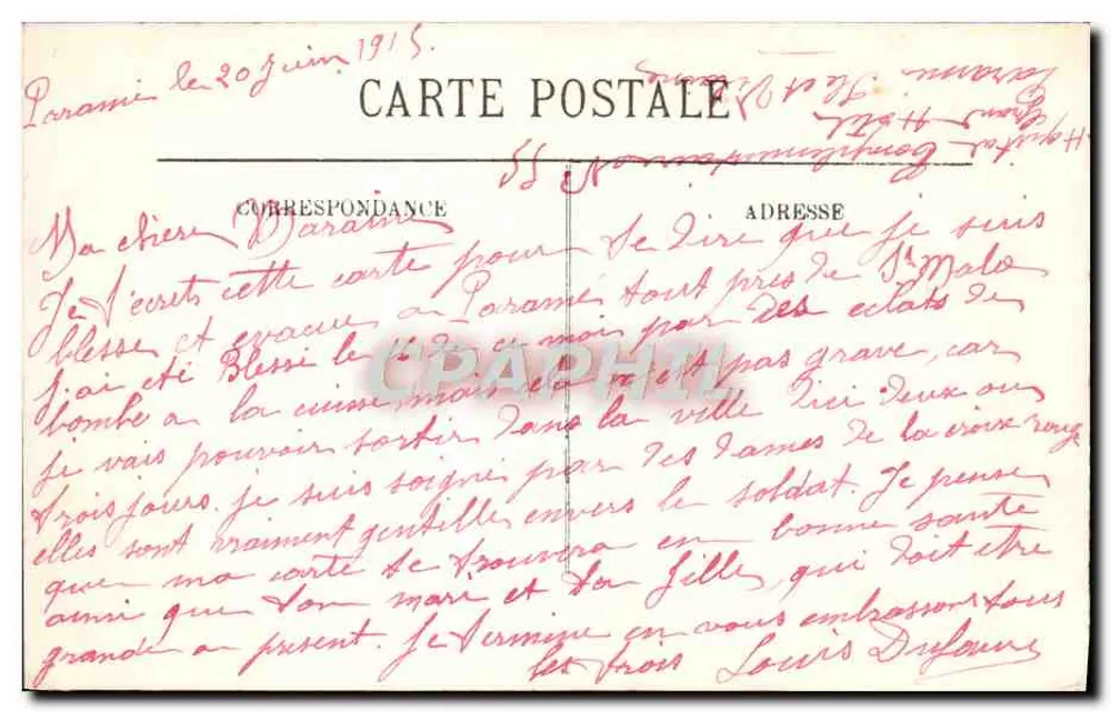 Paramé — A Digue — LL. — n°26 - Verso