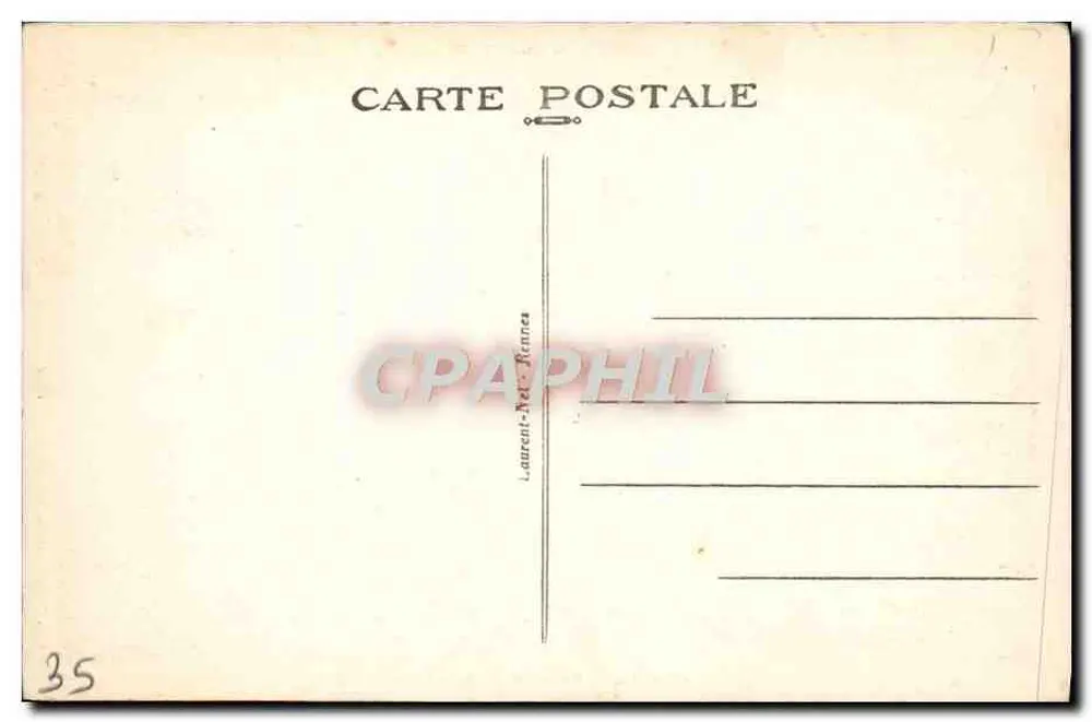 Dinard — Ponta e Passeio do Moulinet — Costa da Esmeralda — Editor Laurent-Hel, Rennes, n° 1063 - Verso