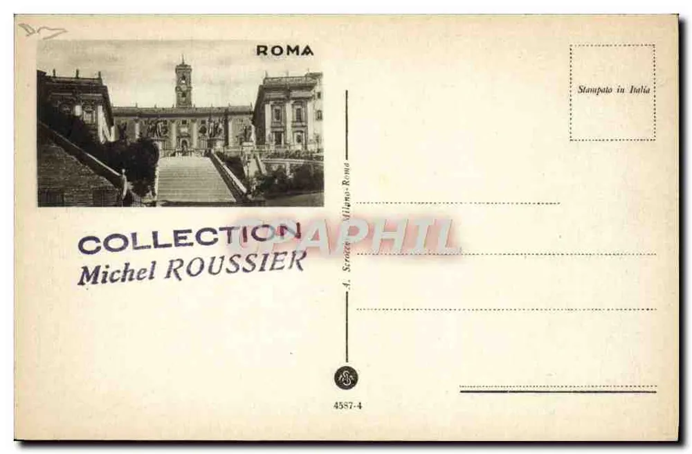 Basilika S. Paolo fuori le Mura — Innenraum — Sammlung Michel Roussier - Rückseite