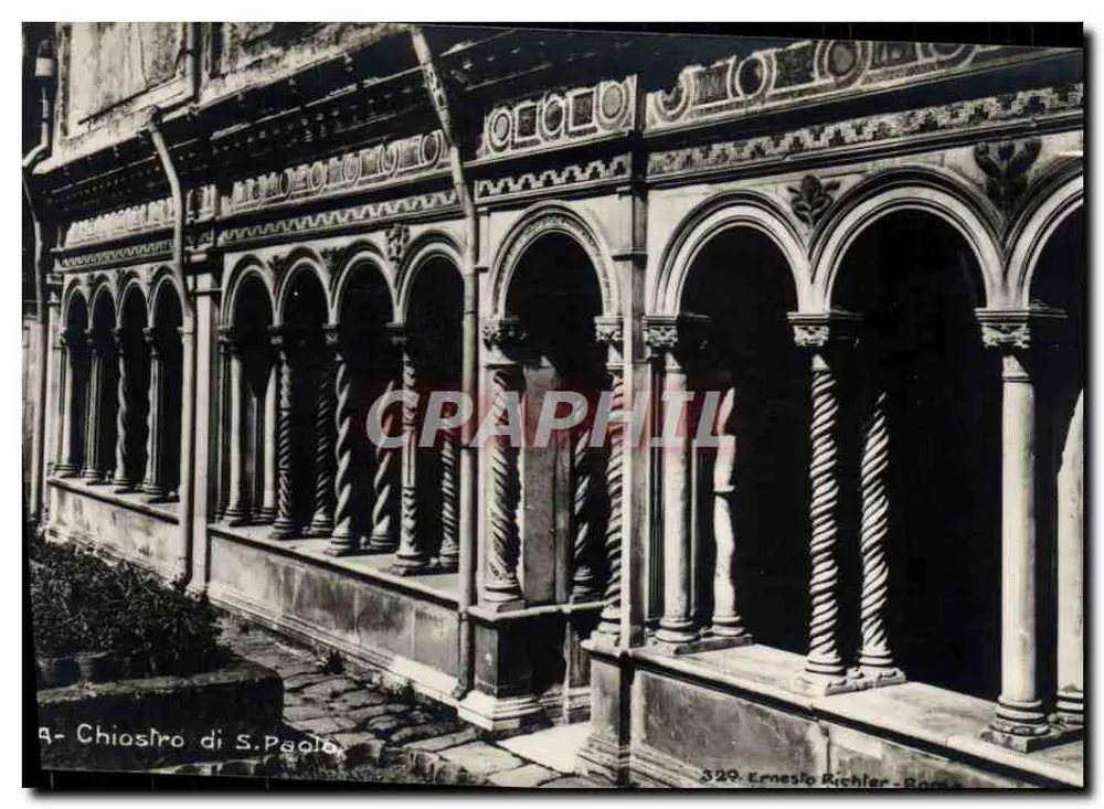 Chiostro di S. Paolo — Roma — Ernesto Richter, n°329 - Frente