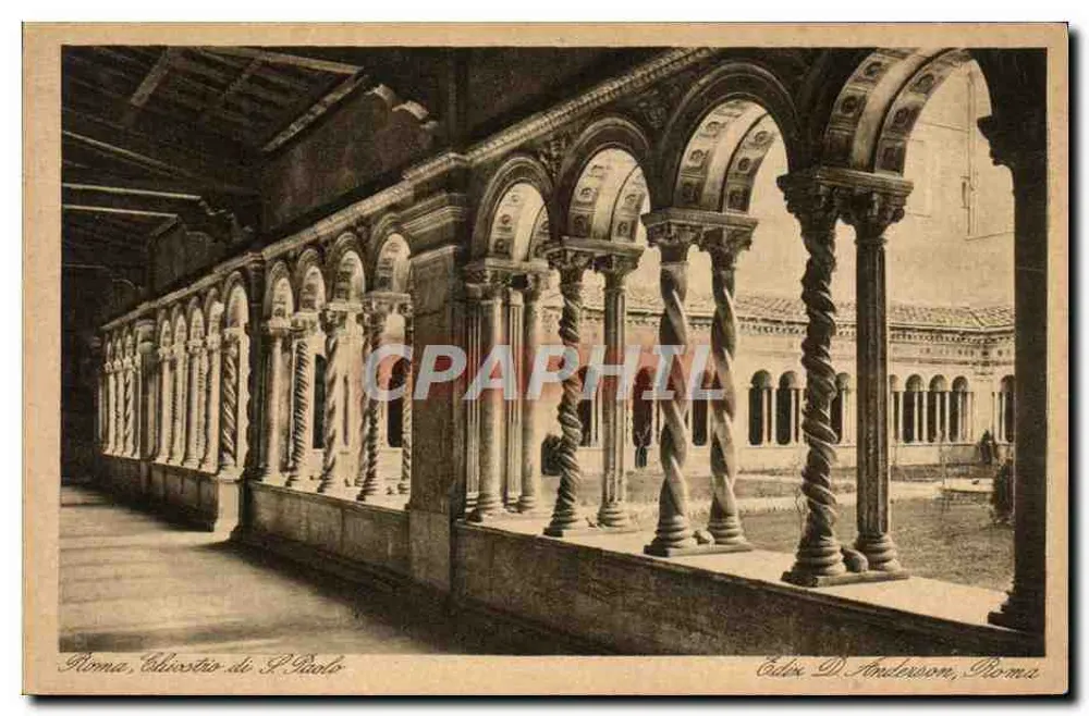 Roma, pequena igreja de S. Paulo — editor D. Anderson, Roma - Frente