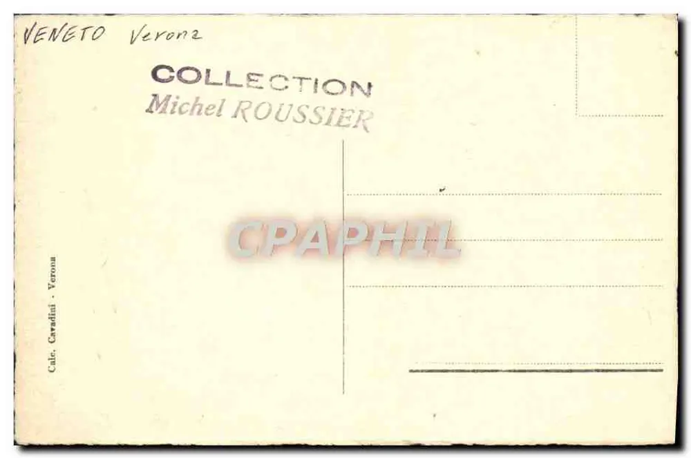 Verona - Castello Scaligero — editor Caradini, n° de série N.64 - Verso