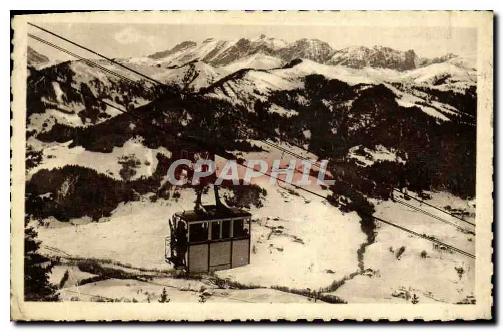 Seilbahn von Megève-Rochebrune — Megève (Haute-Savoie), H. 1113 m — Edit. R. François, Nouvelle Galerie - Vorderseite