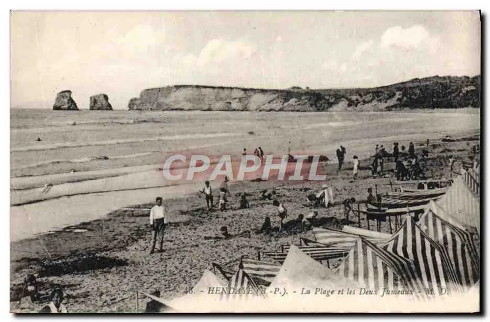 Hendaye (B.-P.) - Die Strände und die Zwillingsberge - M. D. - Vorderseite
