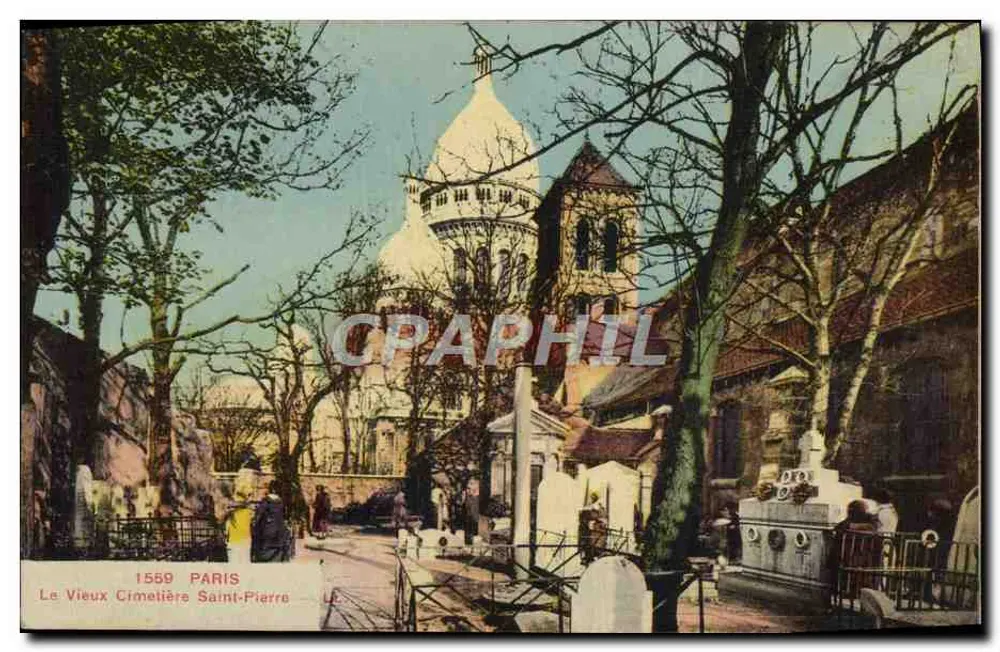 Der alte Saint-Pierre-Friedhof — Paris — Verlag Levy & Neudéin - Vorderseite