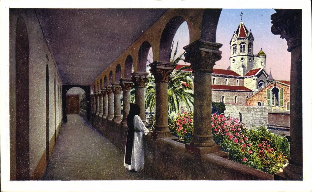 Ilha de São Honório — Mosteiro - Galerias do Claustro — Abadia da Ilha de São Honório - Frente