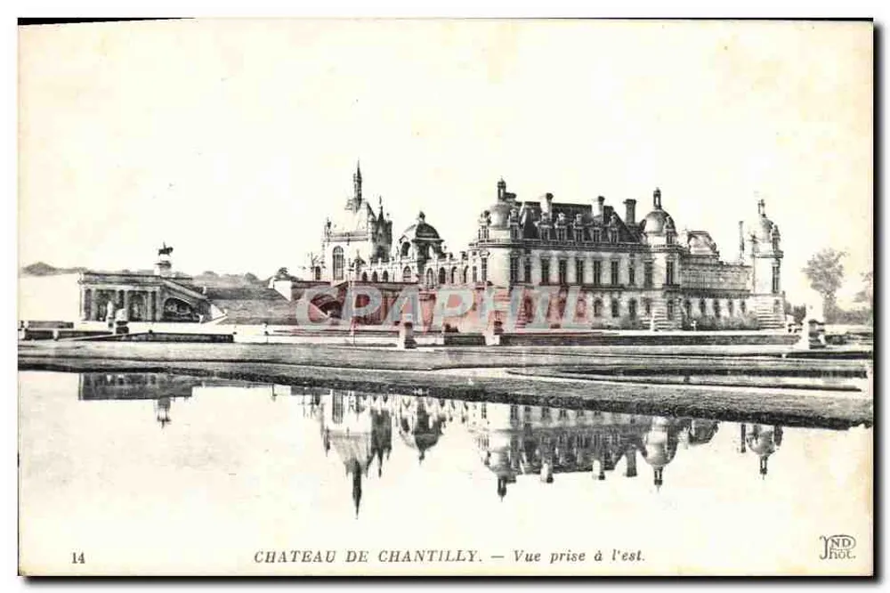 Château de Chantilly — Uitzicht genomen van oost — JND Fot. - Voorkant