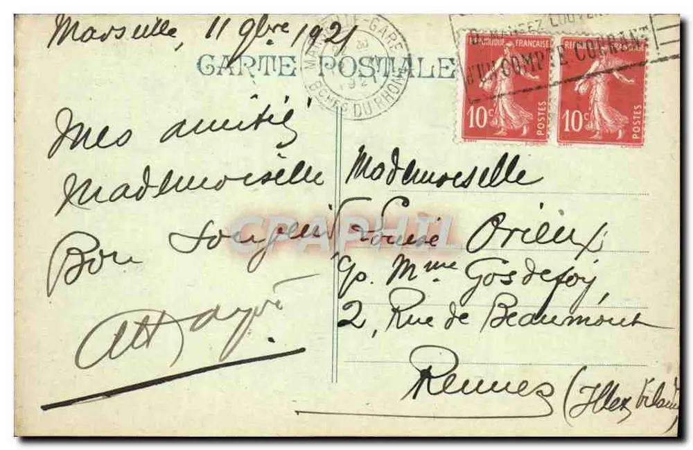 Marseille - Vista Geral — Editor: Asile Sancta Maria - Verso