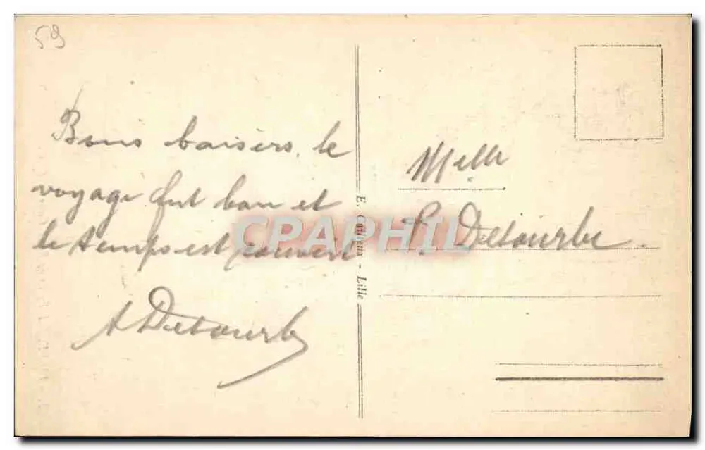LILLE - Die Kirche des Heiligen Herzens - E. C. - n°32 - Rückseite