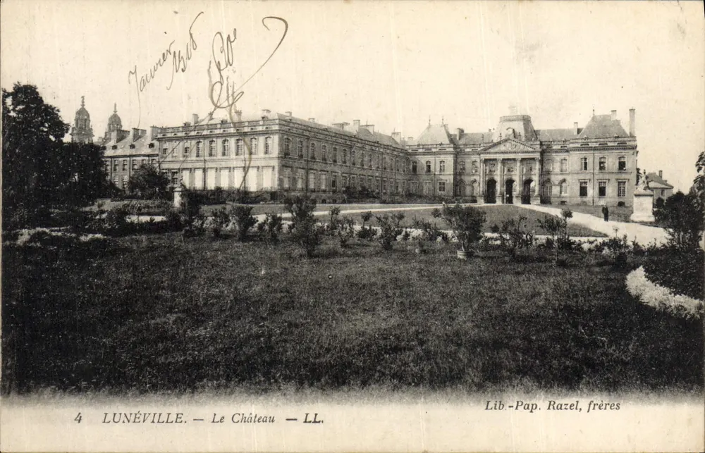 Lunéville — O Castelo — Lib-Pap. Razél, irmãos - Frente