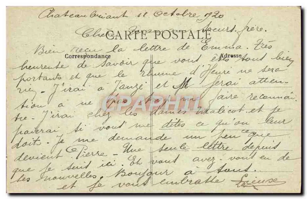 Châteaubriant (Loire-Inf.) — Castelo da Renascença — Fototipia Lacroix - Verso