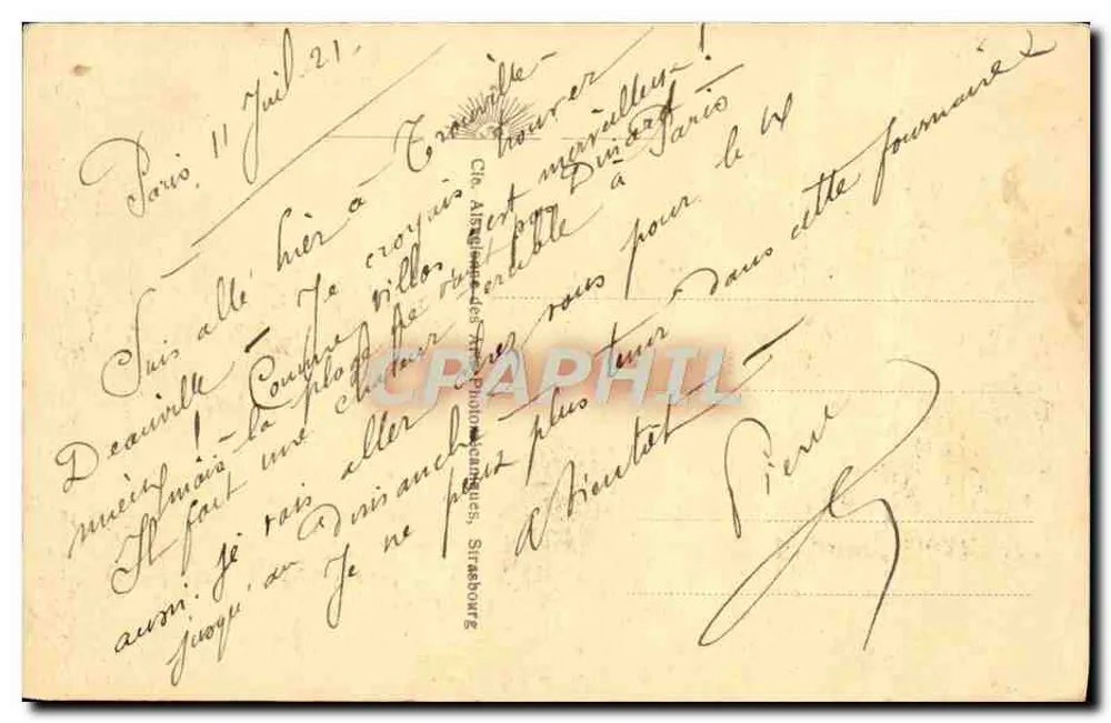 Deauville - Die Blühende Strandpromenade - Badezeit — CAP, Nummer 127 - Rückseite