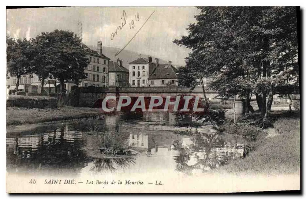Saint-Dié — I bordi della Meurine — Lévy Frères, Paris - Recto