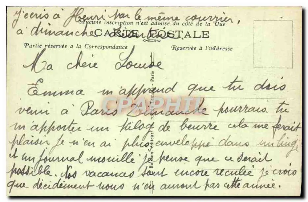 Paris — Militärsanatorium Val-de-Grâce — Verlag J.H. Nr. 160 - Rückseite