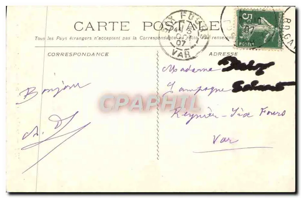 Nîmes — Torre-Magne — LR. — n° 1034 - Verso