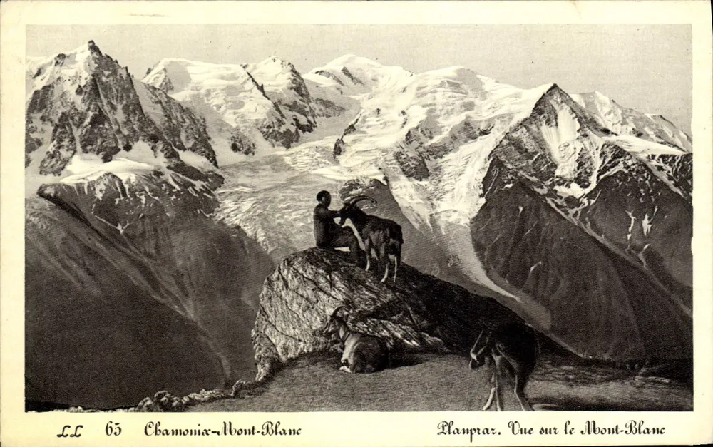 Chamonix-Mont-Blanc — Ansicht des Mont-Blanc — LL 65 — Planpraz - Vorderseite