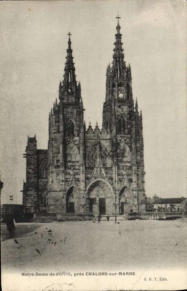 Notre-Dame de Pepine, perto de Chalons-sur-Marne — S.B.T. Edit. - Frente
