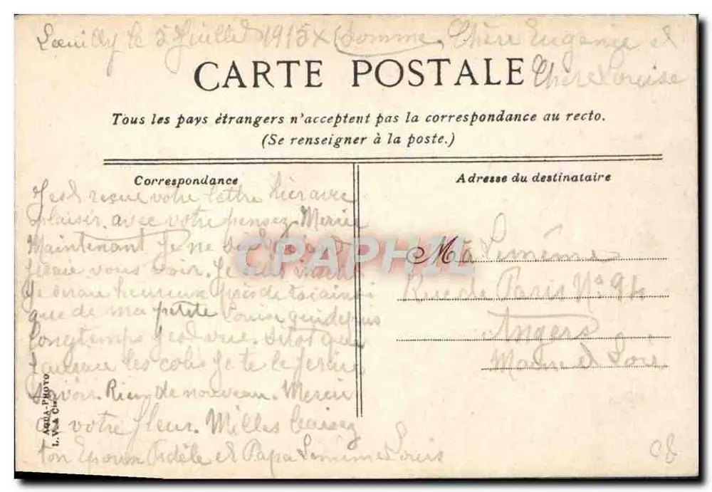 Amiens — Abside da Catedral — R.V. & Cie - Verso
