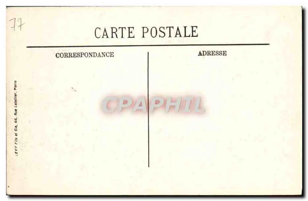 Fontainebleau — Mont-Aigu — Grotte du Serment — N. G. - Verso