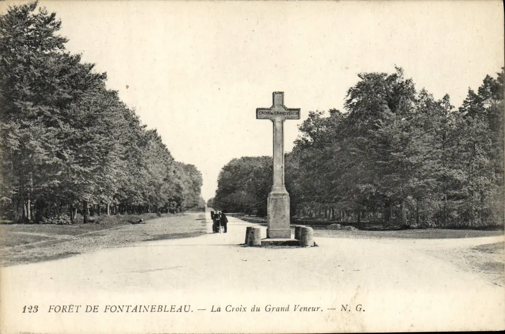Forêt de Fontainebleau — La Croix du Grand Veneur — N. G. - Vorderseite