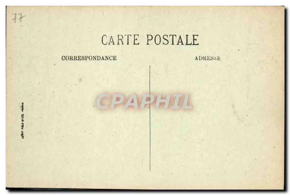 Forêt de Fontainebleau — La Croix du Grand Veneur — N. G. - Rückseite