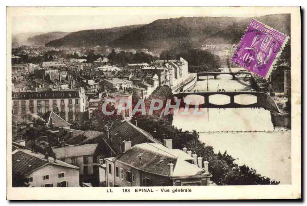 Epinal — Vista geral — LL 183, editor Léon Laborde - Frente