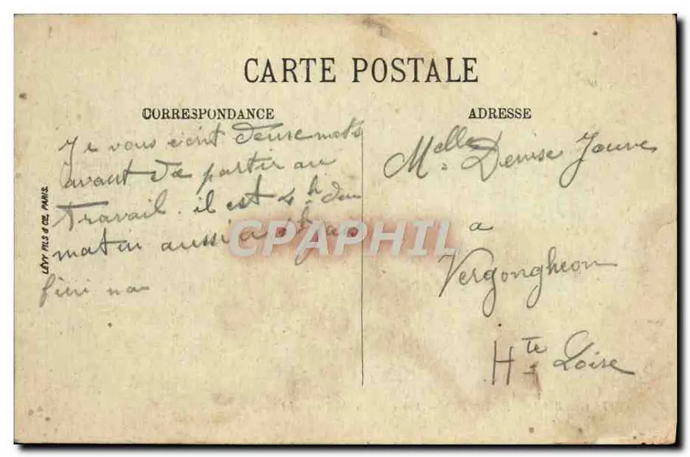 Clermont-Ferrand — Vista geral de Montfujet — LL, n°217 - Verso