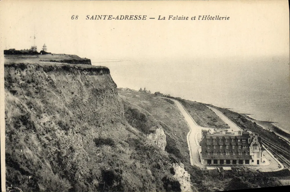 Sainte-Adresse — La Falaise und das Hotel — Verlag La Désy, Paris, Nr. 68 - Vorderseite