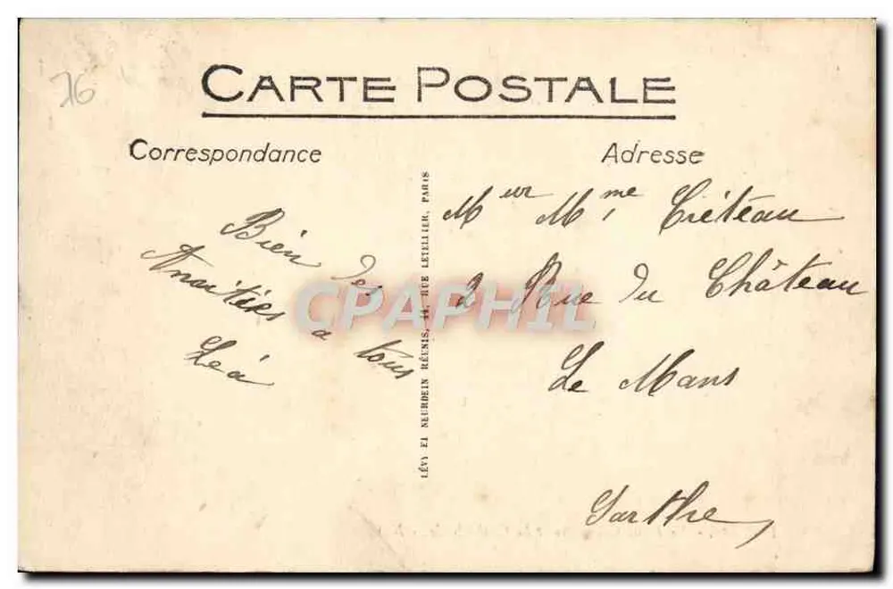 Rouen — Le Pont Corneille et la Cathédrale — ND - Rückseite