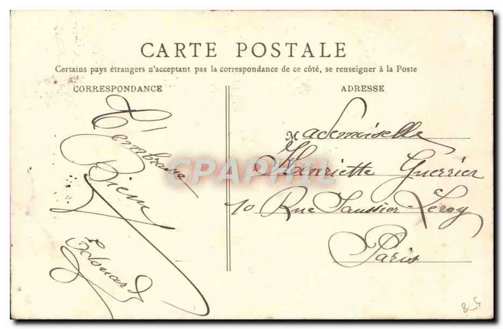 Nevers — Tor zur Stadt Paris und Kirche Saint-Pierre — B.R. Paris, Nr. 29 - Rückseite