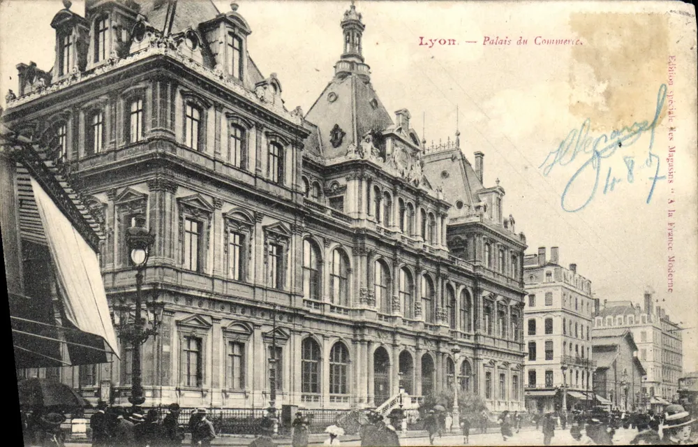 Lyon — Palácio do Comércio — Edição especial dos Magasins à la France Moderne - Frente