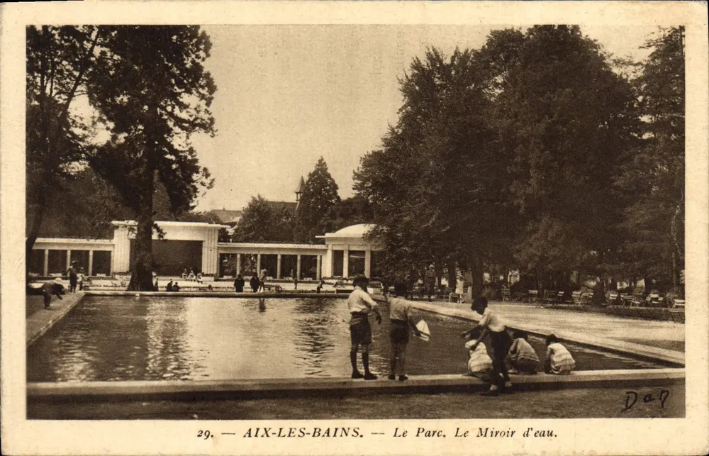 Aix-les-Bains — Der Park. Der Spiegelsee. - Vorderseite