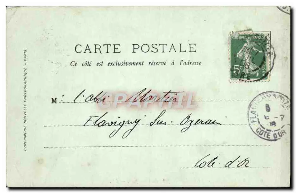 Marseille — Die Kathedrale, Aufnahme vom alten Hafen — LL. n°36 - Rückseite