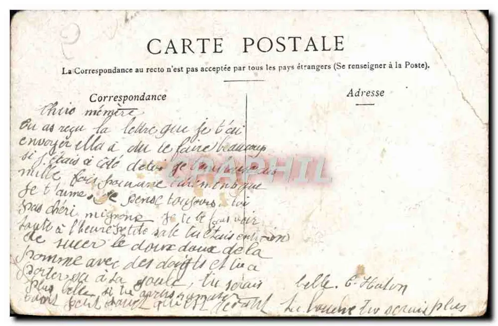 Bordeaux — Ruínas do Palácio Gallien — Mercier - Verso