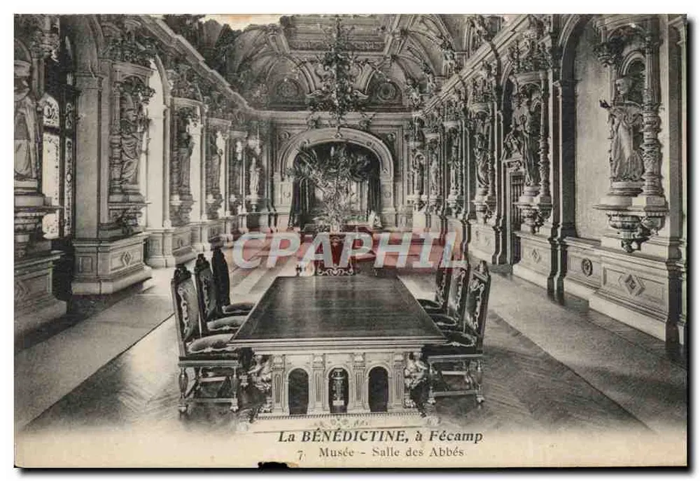A BÉNÉDICTINE, em Fécamp — Museu — Sala dos Abades - Frente