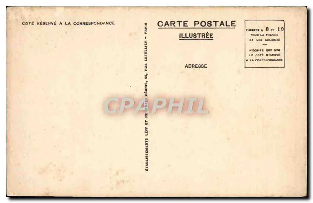 Mont Saint-Michel — Die Abtei — Das Refektorium der Mönche — Verlag Lévy, Nr. 73 - Rückseite